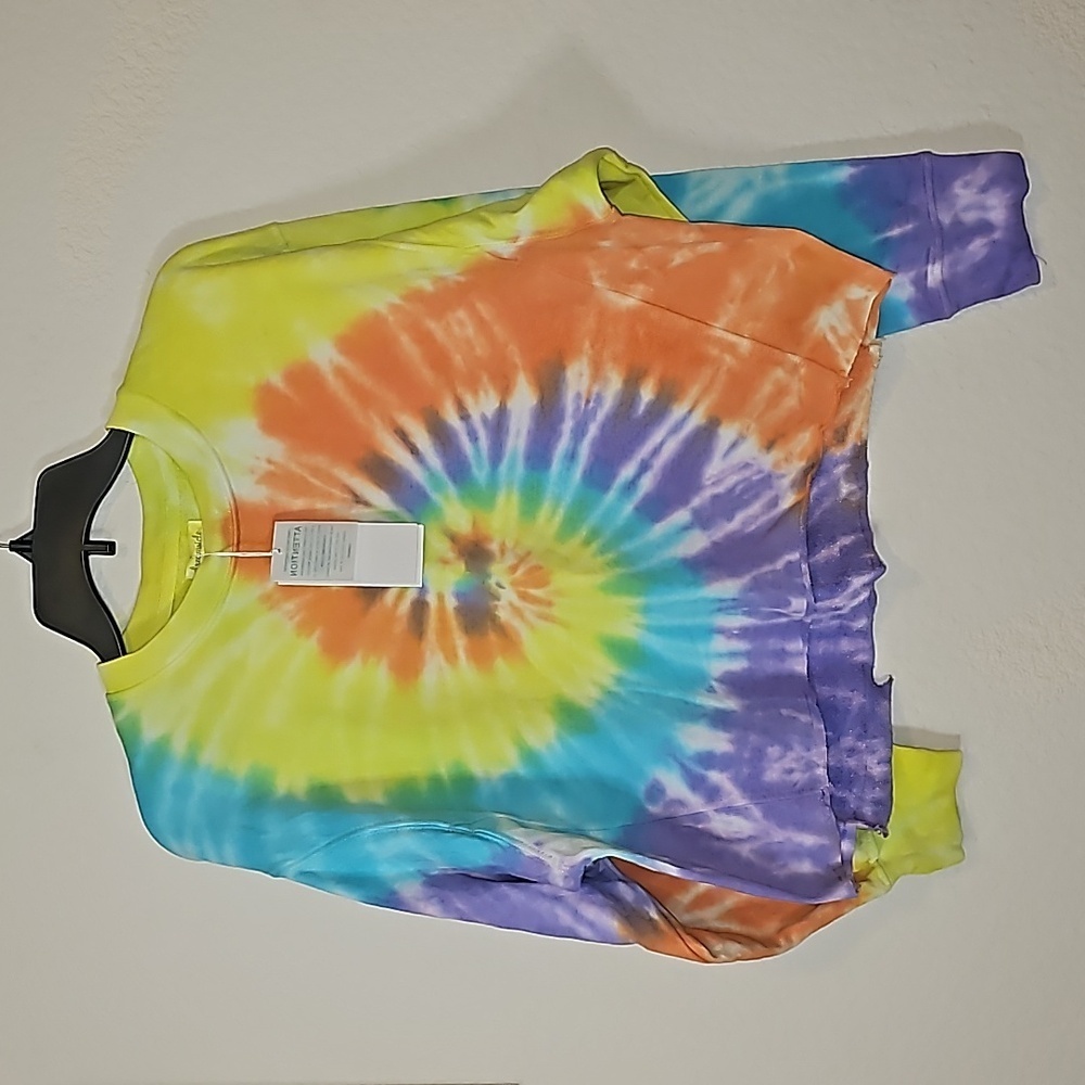 DREAMSICLE Tie Dye Pastel Rainbow Sweatshirt